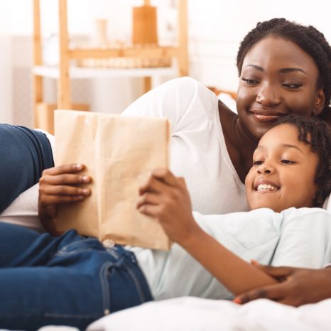 Child Custody. Black Woman Spending Time With Her Cute Daughter