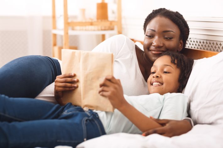 Child Custody. Black Woman Spending Time With Her Cute Daughter